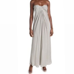 INTERIOR Maribel twist silk maxi dress